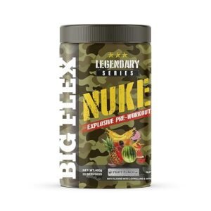 Bigflex Nuke Pre Workout Powder| 33 Servings |Energy Booster (Fruit Punch, 400 gm)