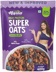 ALPINO 22% High Protein Super Oats Chocolate 400g