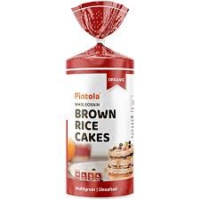 PINTOLA Organic Brown Rice Cake - Multigrain (Unsalted, Pack of 1) (130 g)