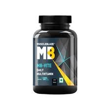 MuscleBlaze MB-VITE Daily Multivitamin, for Enhanced Energy, Stamina & Gut Health Unflavoured • 60 tablet(s)
