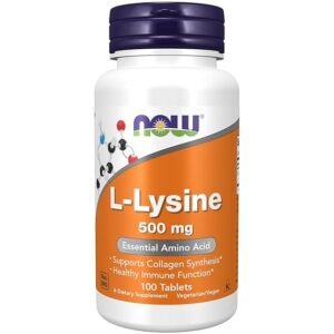 NOW L-Lysine 500 mg,100 Tablets ( free delivery )