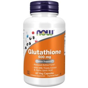 Now Foods Glutathione Plus Capsules 500mg -Pack Of 60 Capsules ( free delivery )