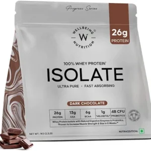 Whey Protein Isolate 26g | 1kg | 4B CFU Probiotics | Dark Chocolate ( free delivery )