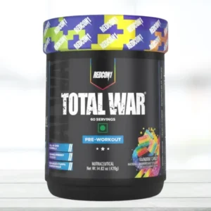 Redcon1 Total War Pre Workout 60 Servings – Rainbow Candy Flavor