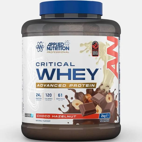 Applied Nutrition Critical Whey Protein Powder 2kg - High Protein Powder, Protein Milkshake, Muscle Building Supplement with BCAAs & Glutamine (2kg - 67 Servings) (2kg, Chocolate Milkshake) ( free delivery )