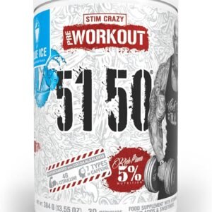 5% Nutrition Rich Piana 5150 High Stim Pre-Workout Powder | Extreme Energy, Focus, Pumps & Endurance | 400 mg Caffeine, Citrulline, Beta Alanine, N-Acetyl L-Tyrosine | 30 Srvgs (Blue Ice) ( free delivery )
