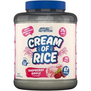 Applied Nutrition Cream of Rice - High Carbohydrate Cream of Rice Supplement, Source of Energy for Breakfast & Snacks, Easy to Digest, Low Sugar, Low Fat, Vegan, 2kg (Apple Crumble) ( free delivery )