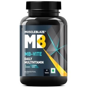 MuscleBlaze MB-Vite Daily Multivitamin (60 Tablets) | With 51 Ingredients & 6 Blends, Vitamins & Minerals, Prebiotic & Probiotics, Amino Acid Blends | For Energy, Stamina & Recovery ( free delivery )