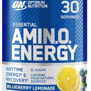 Optimum Nutrition Amino Energy - Pre Workout with Green Tea, BCAA, Amino Acids, Keto Friendly, Green Coffee Extract, Energy Powder - Blueberry Lemonade, 30 Servings ( free delivery )